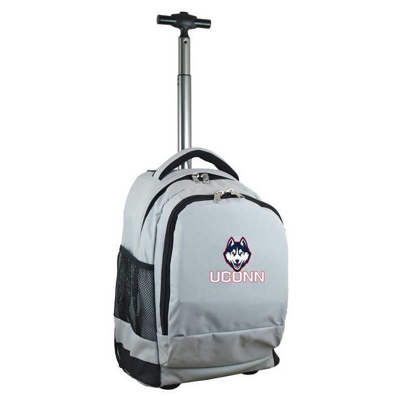 CLCNL780-GY: NCAA Connecticut Huskies Wheeled Premium Backpack